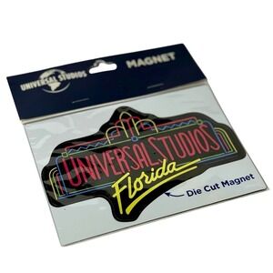NWT Universal Studios Magnet VINTAGE Logo Retro 90's Neon Sign Theme Park Y2K